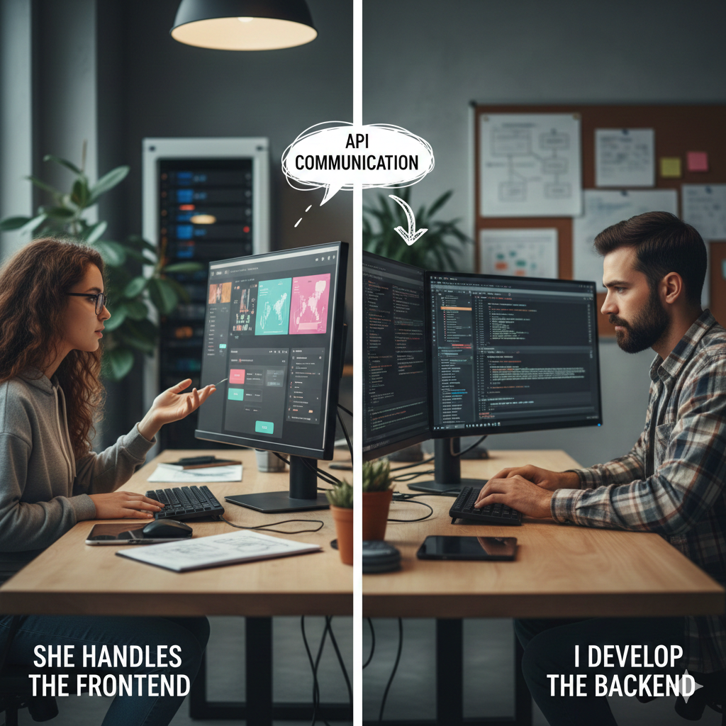 <p>Write/develop the backend </p>