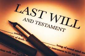 <p>legal document created to express how you want your assets, property, etc divided</p>