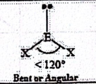 <p>Bent or Angular (sp<sup>2</sup>)</p>