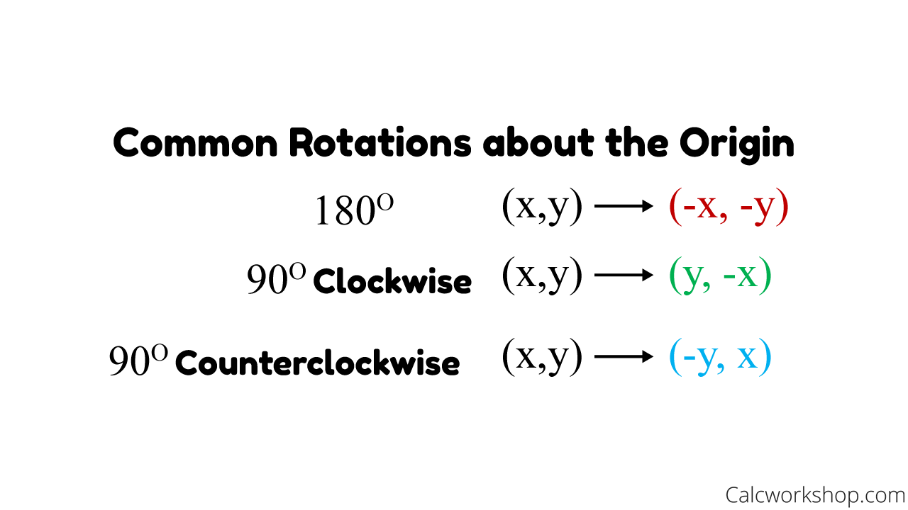 <p>Take opposite of both x-value and y-value [Example: (3, 2)  (-3, -2)]</p>