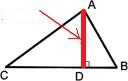 a segment joining a vertex to the opposite side so that it's perpendicular to that side