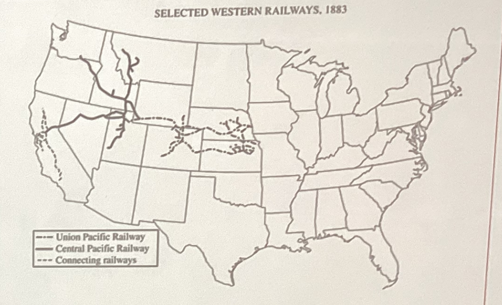<p>25.The development depicted on the map most directly contributed to the</p><p></p>