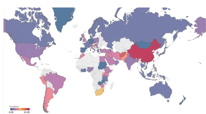 <p>17% of new mothers develop postpartum depression</p><p>• Large global differences (6% in Denmark to 61% in Afghanistan)</p>