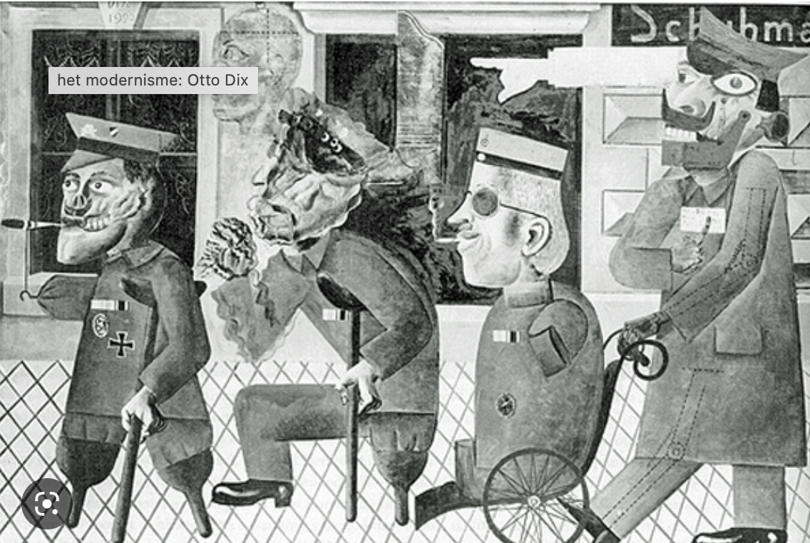 Otto Dix, Gewonde soldaten