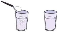 <p>Dissolved in water</p>