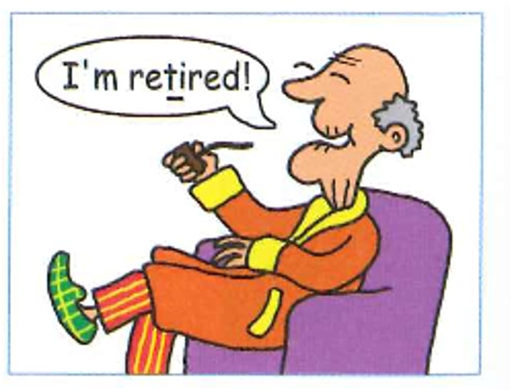<p>retired person</p>