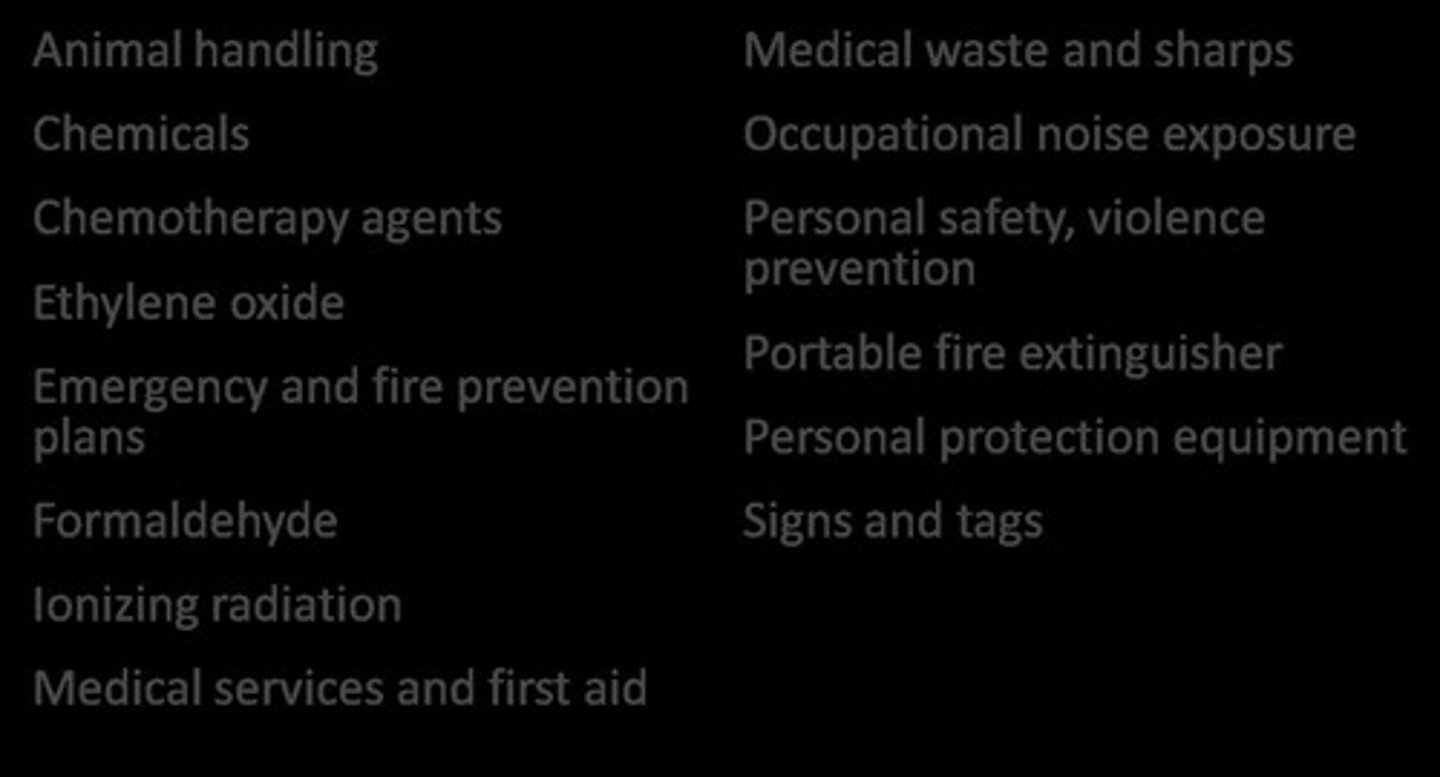 <p>Preventative measures against animal-borne diseases.</p>