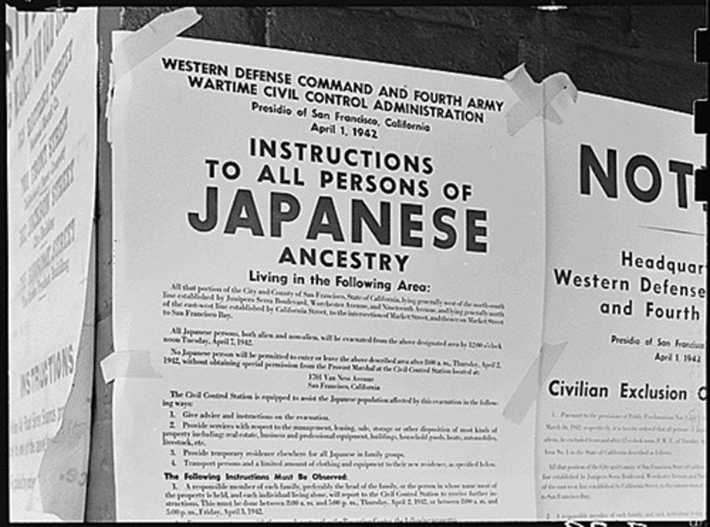 <p>Japanese American Internment during World War II, where individuals of Japanese ancestry were forcibly relocated and incarcerated.</p>
