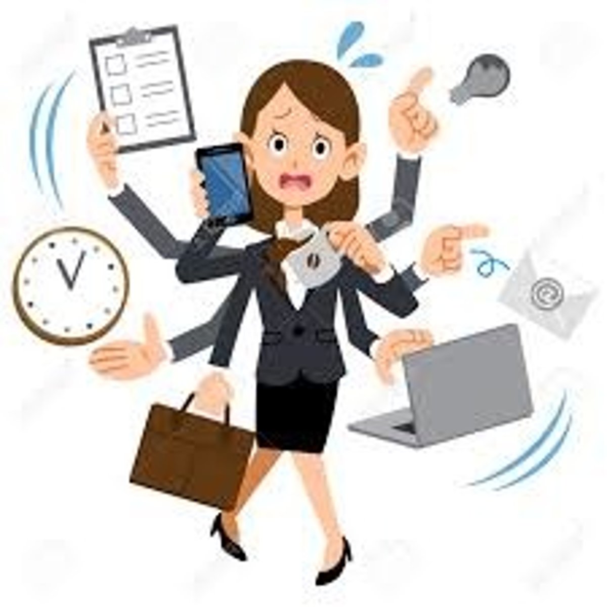 <p>to be busy</p>