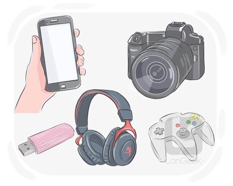 <p>a mechanical tool or an electronic device that is useful for doing something</p>