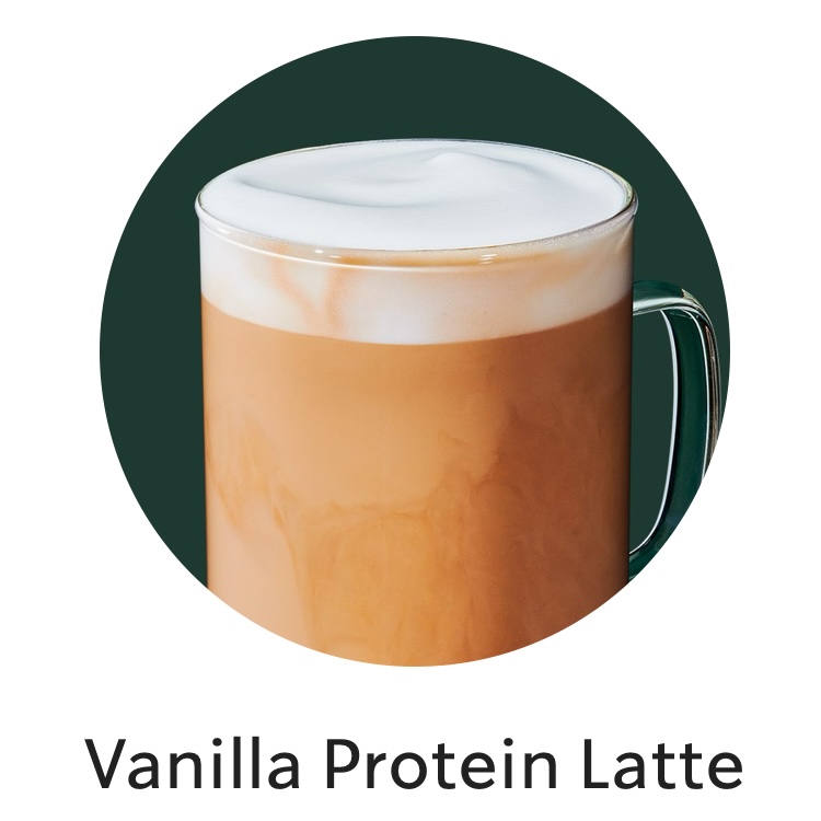 <p>Vanilla protein latte (tall)</p>
