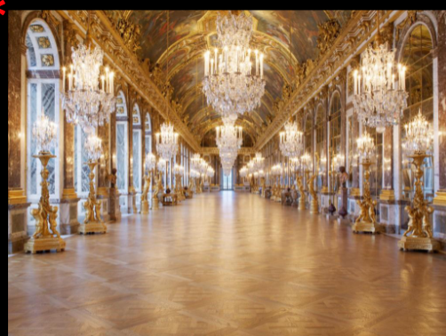 <p>Architect: <span>Jules Hardouin-Mansart</span></p><p>Name: <span>The Hall of Mirrors</span></p><p>Location: <span>Château de versailles</span></p><p>Year: 1684</p>