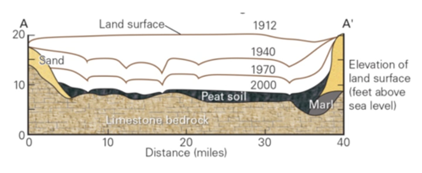 <p>diversion of surface waters from their natural flow paths to the sea</p>