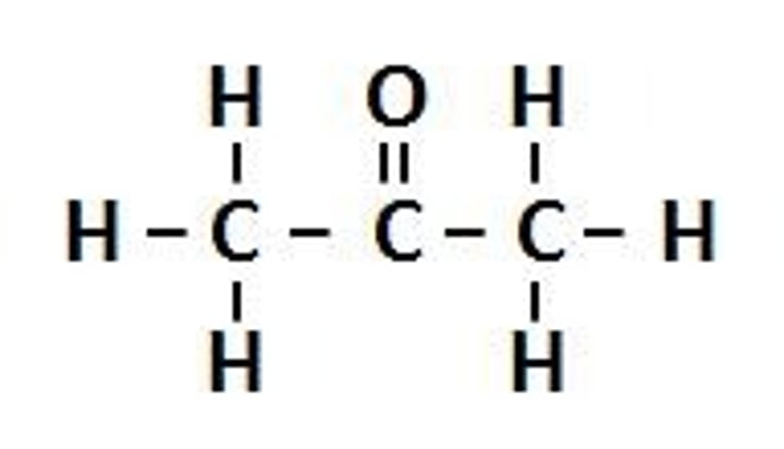 <p>Functional Group: Carbonyl <br>Suffix: anone <br>Example: Propanone<br>General formula: RC(O)R'</p>