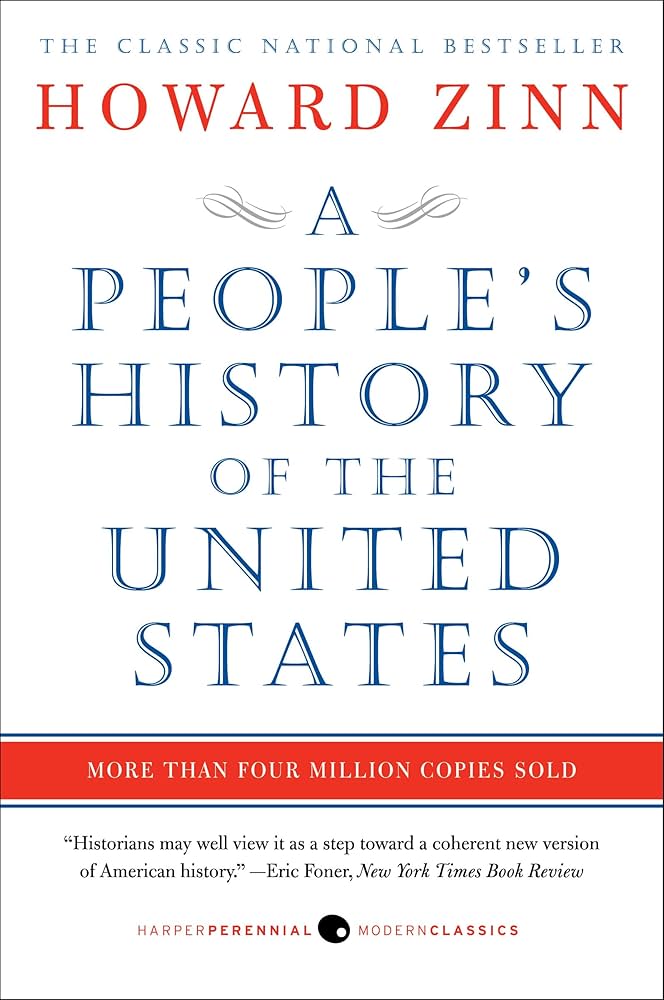 <p><strong>Source Information: </strong>"A People’s History of the United States", History Book, Howard Zinn,</p><p>1980</p><p><strong>Background:</strong> This book, published in 1980, presents U.S. history from the perspective of</p><p>common people rather than political leaders, analyzing social movements and struggles.</p>