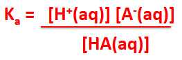 <ul><li><p>cannot simplify to [H<sup>+</sup>]<sup>2</sup> because [A<sup>-</sup>]&gt;[H<sup>+</sup>]</p></li><li><p>We can assume [HA]<sub>(equilibrium)</sub>= [HA]<sub>original</sub></p></li></ul><p></p>