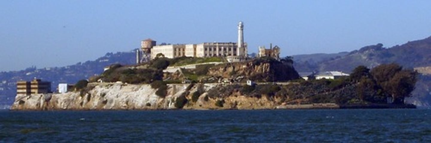 <p>Alcatraz Island was a significant site for indigenous people prior to European arrival.</p><p>1859: Military fort. As a prison: 1910-1963, 1969-1971: Native American occupation of Alcatraz, Demanded that the former prison become a Native American cultural center and university. Demanded that the U.S. observe 19th century treaty rights.</p>