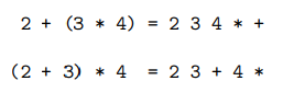 <ul><li><p>infix requires the explicit handling of operators precedence and parenthesis </p></li><li><p>but for postfix, those two concepts are embedded in the expression </p></li><li><p>since like in the image, the expression is converted to postfix notation starting from inside the innermost bracket and working outwards </p></li></ul><p></p>