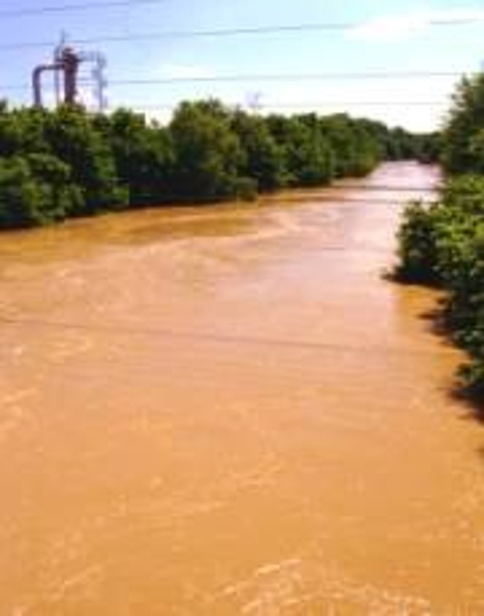 <p>Dirtied water, measured by the amount of dirt floating in water</p>