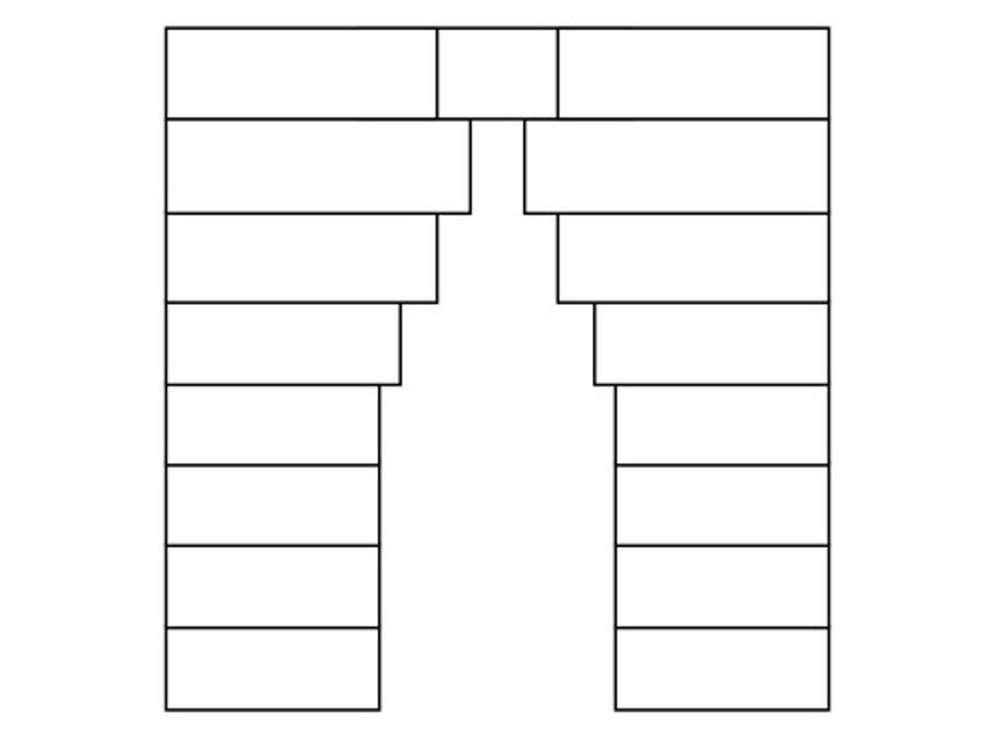 <p>arch or vault made up of inwardly projecting courses of stone</p>