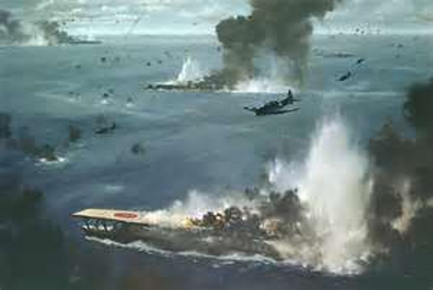 <p>The 1942 battle that was the turning point of the war in the pacific. With the loss of four air craft carriers, the Japanese advanced across the pacific was stopped.</p>