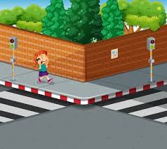 <p>el lugar donde dos calles se encuentran. </p>