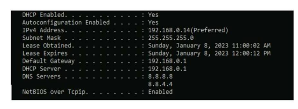 <p>Computers in a small office are unable to access companypro.net You run the ipconfig command on one of the computers. The results are shown in the exhibit. You need to determine if you can reach the router. Which command should you use?</p>