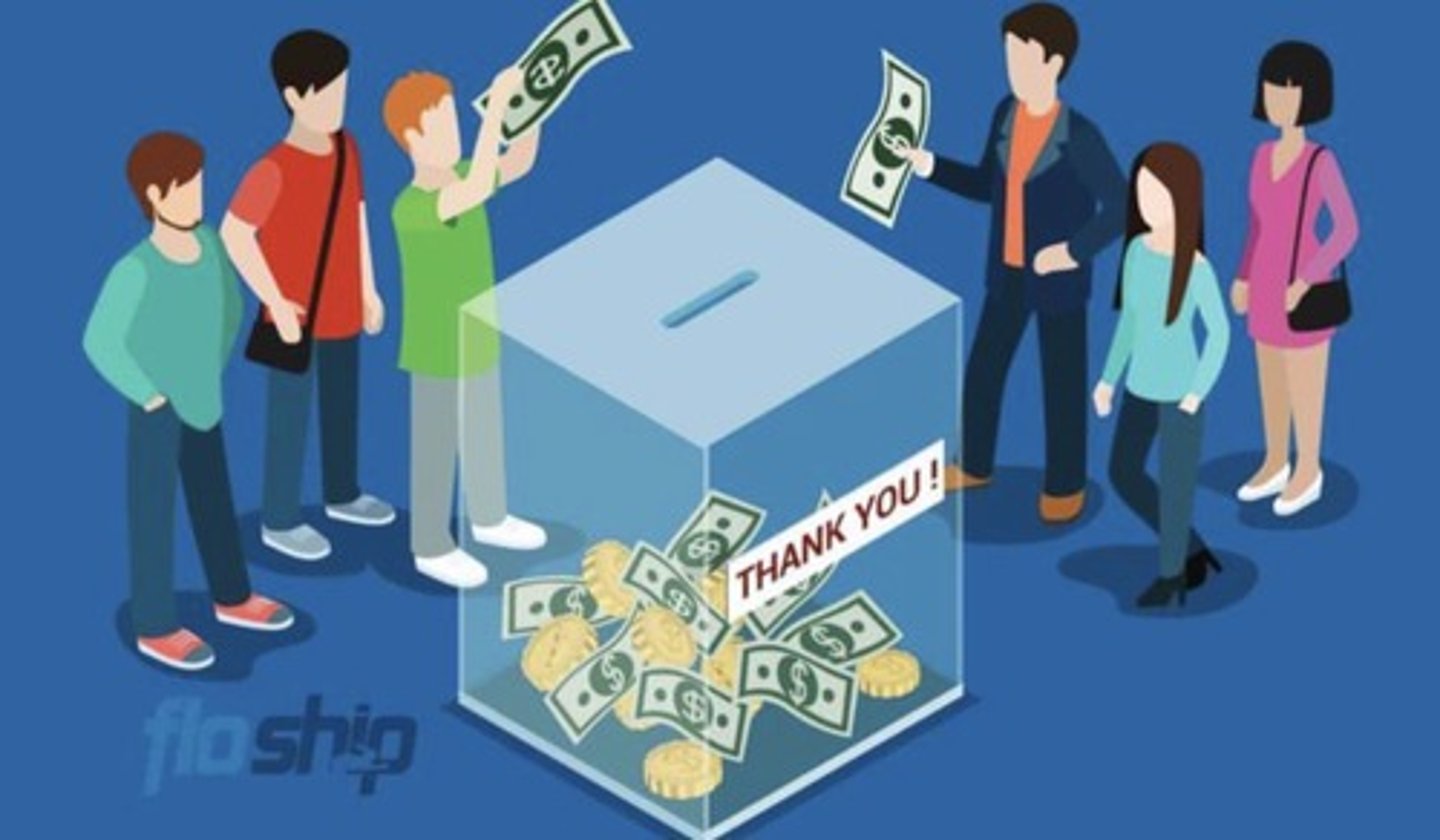 <p>the use of small sums of capital from a large number of individuals to finance a new business venture</p>