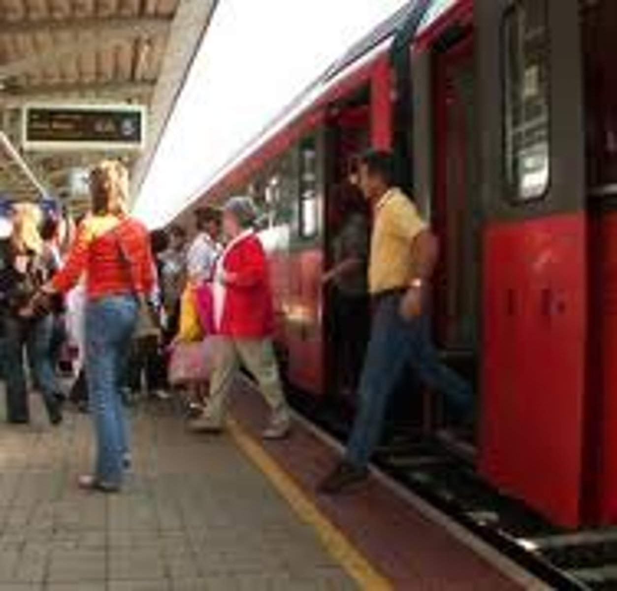 <p>to get out of a vehicle</p>