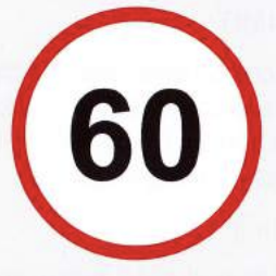 <p>60KM/H Speed Limit</p>