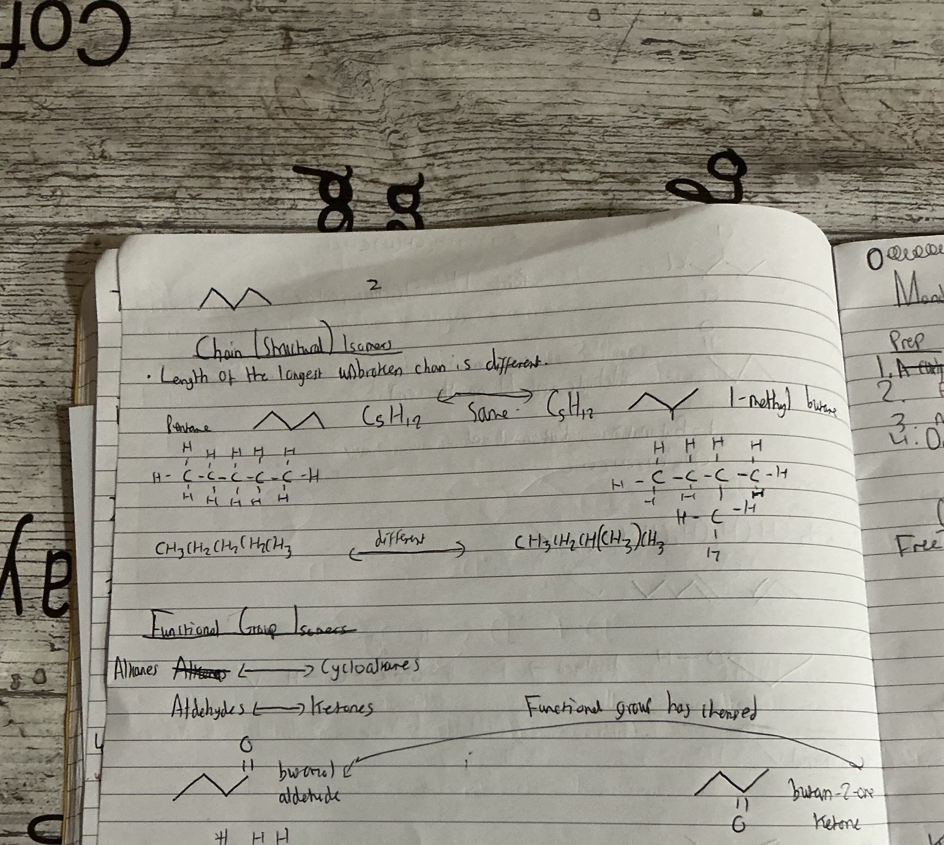 <p>Draw the positional isomers of C4H9Br, which has a linear carbon chain</p><p>Note:It’s possible for compounds to be positional and chain isomers</p><p>Note:Image has info</p>