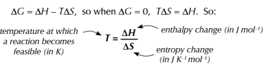<p>a reaction is JUST feasible</p>