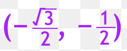 <p>tan → √3/3</p>