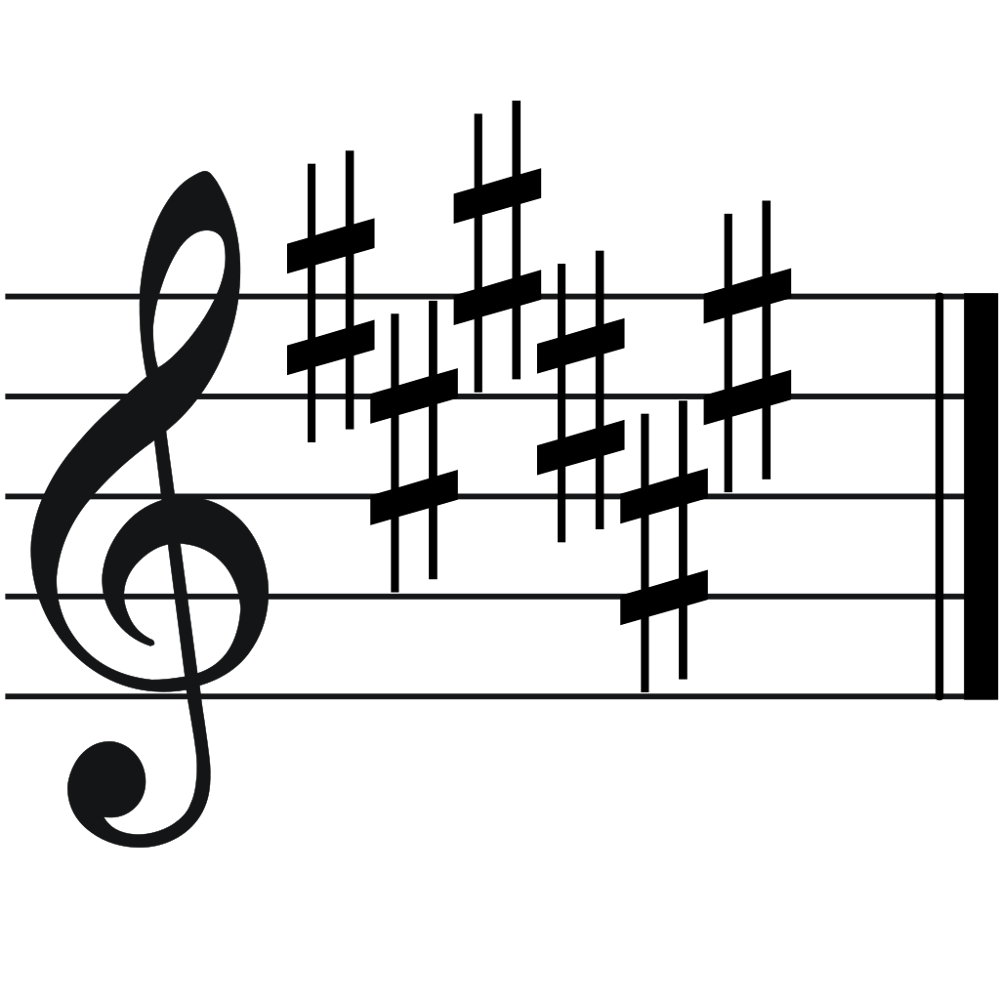 <p>what is the key signature?</p>