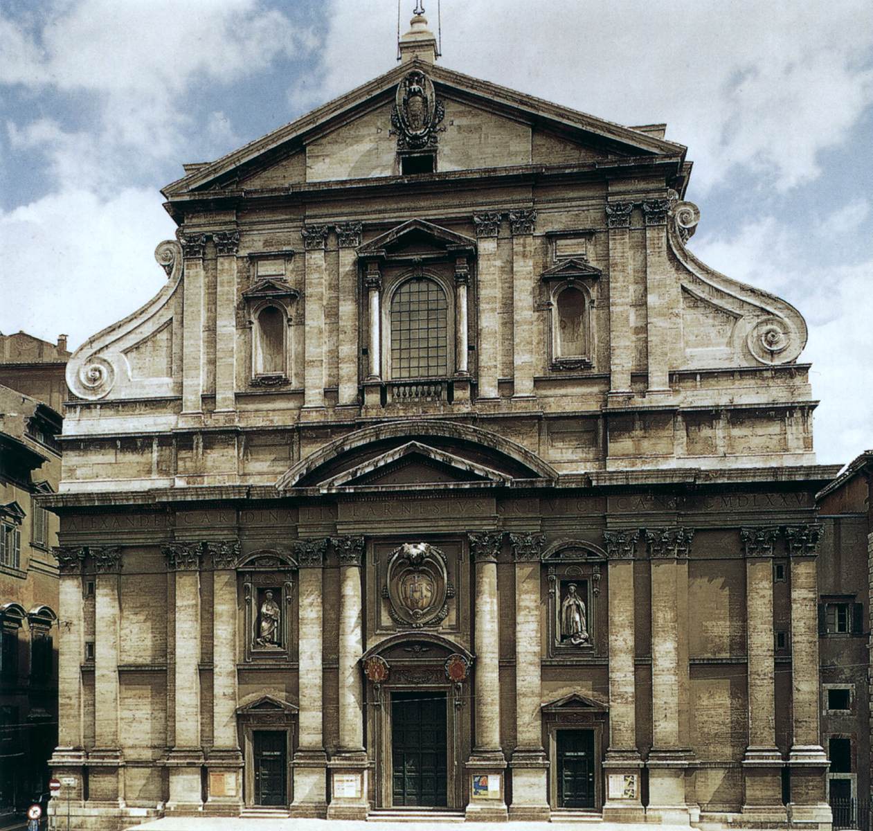 <p>Facade of Il Jesu</p>
