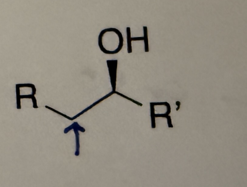<p>-Use LiAlH4 (“LAH”) &amp; H2O</p><p>-Basic conditions: attacks less sub C</p><p>-SN2 inversion</p><p>-Adds H to less sub C &amp; O</p>
