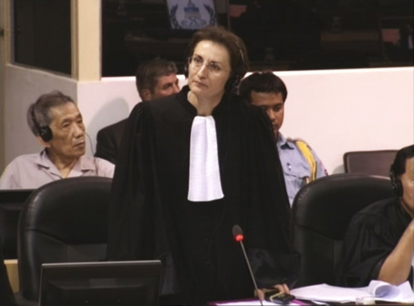 <p>Represents the accused and questions witnesses in court</p>