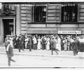 Depositors panic in large numbers and demand to close their bank accounts before the bank closes