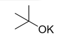 <p>Strong base<br>Weak nucleophile</p>