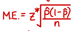 <p>also when p is unknown, use 0.5 and if n is a decimal you round up</p>