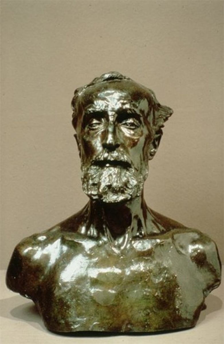 <p>Portarit of a head by Auguste Rodin</p>