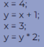 <p>What is y after executing the statements?</p><p></p><p>a) 12</p><p>b) 10</p><p>c) 8</p><p>d) 6</p>