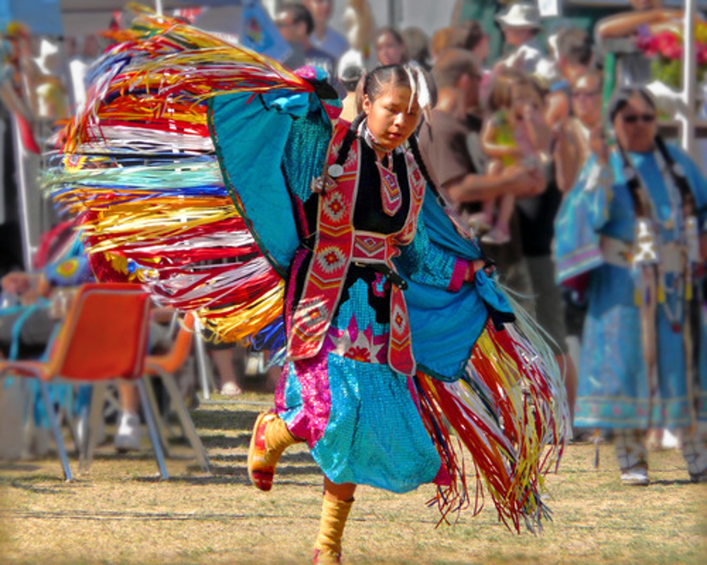 <p>A gathering of First Nations peoples to celebrate their cultures.</p>