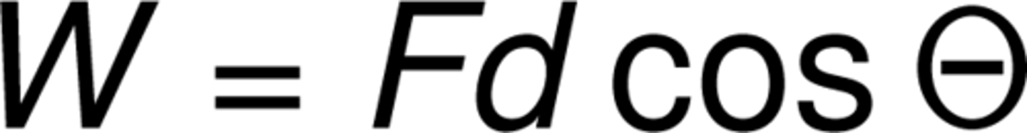 <p>force x distance (cosθ)</p>