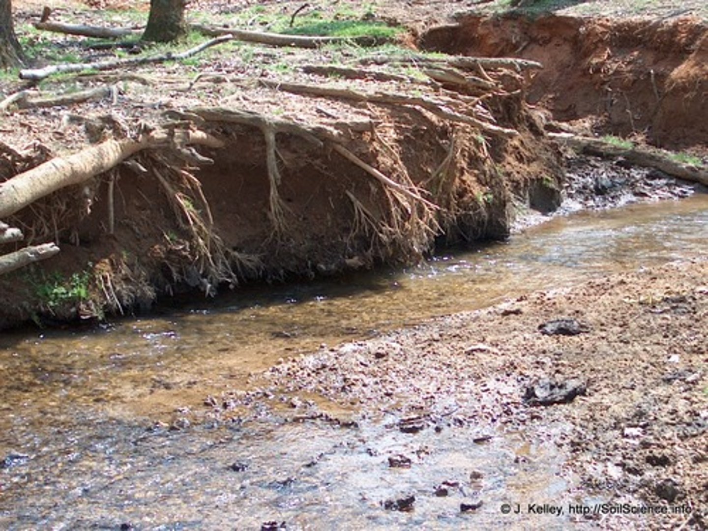 <p>When rock materials are moved by nature (water, wind, etc.) away from a landform.</p>
