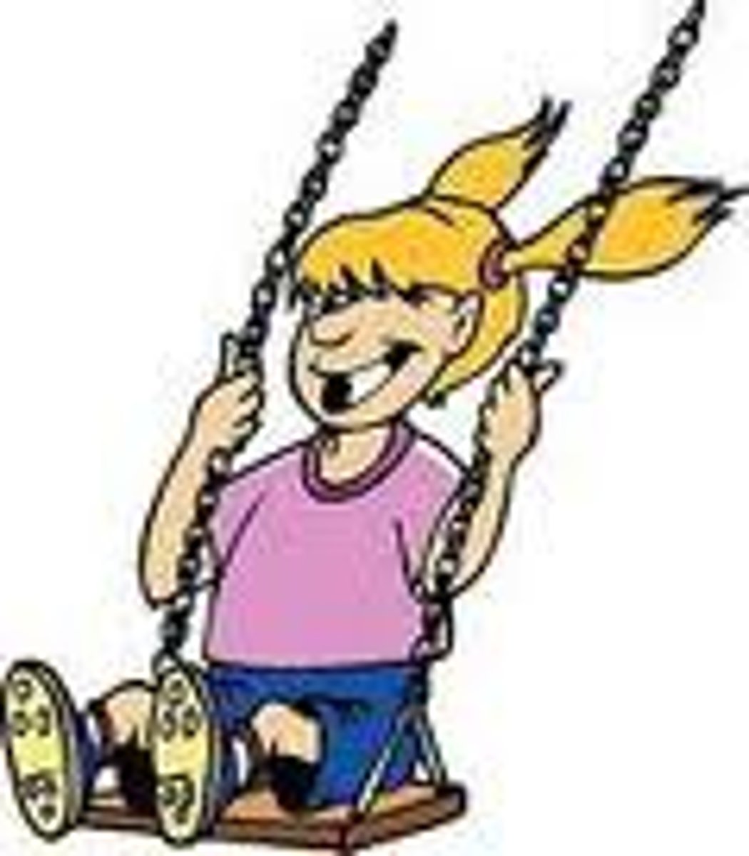 <p>to go up on the swing</p>