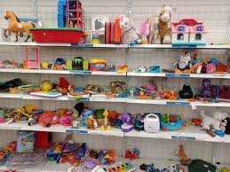 <p>de speelgoedafdeling</p>