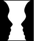 A Gestalt principle of perceptual organization that we automatically separate the elements of a perception into the feature that clearly stands out and its less distinct background.