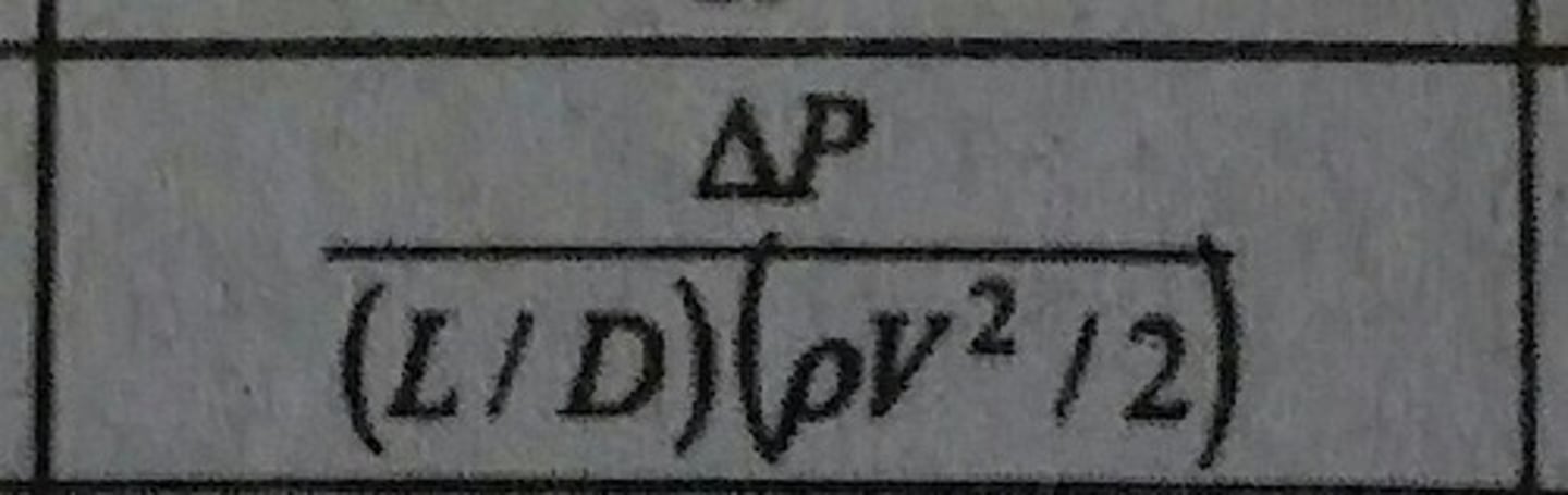 <p>Dimensionless pressure drop for internal flow</p>
