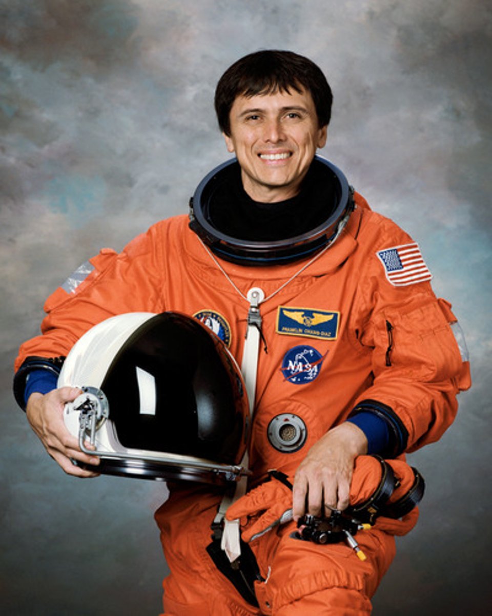 <p>1st Hispanic in Space program, flown on 6 different space missions, 1st Hispanic in Astronaut Hall of Fame, from Costa Rica</p>